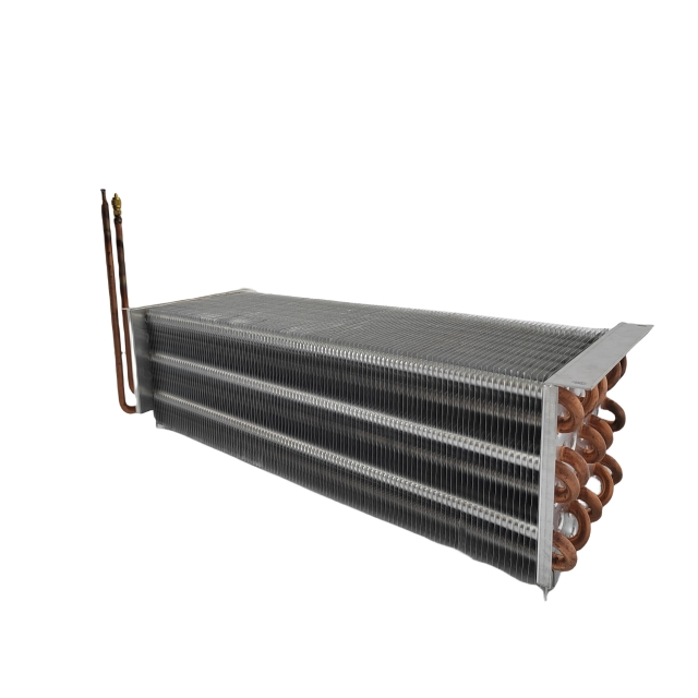 Rail transit heat exchanger with aluminum fins