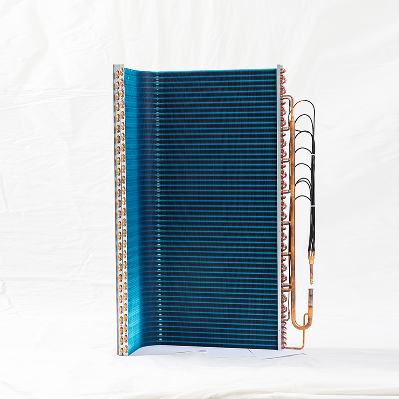 Heat Exchanger With Copper Tube And Hydrophlic Aluminum Fins