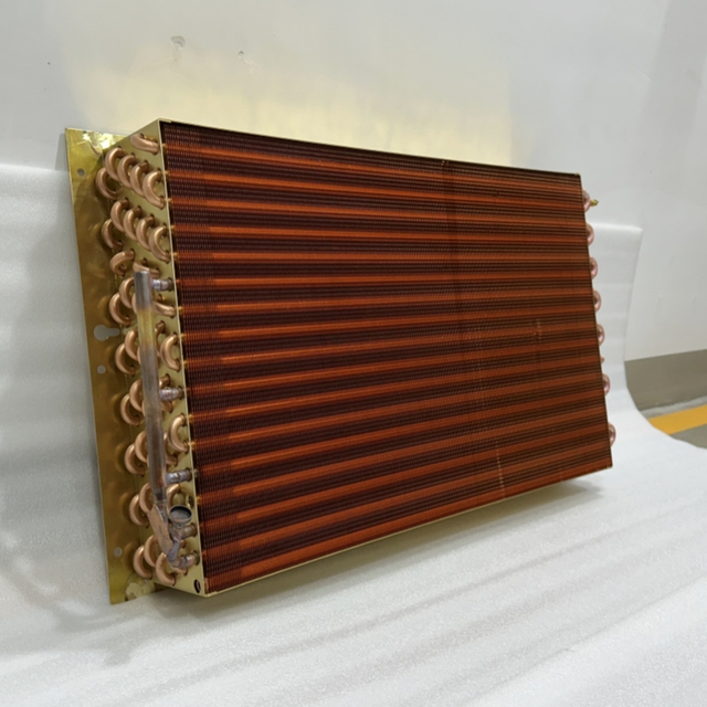 Heat Exchanger With Fin Tube For Air Conditioning all in Copper