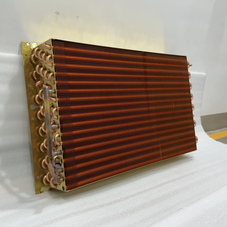 Heat Exchanger With Fin Tube For Air Conditioning all in Copper