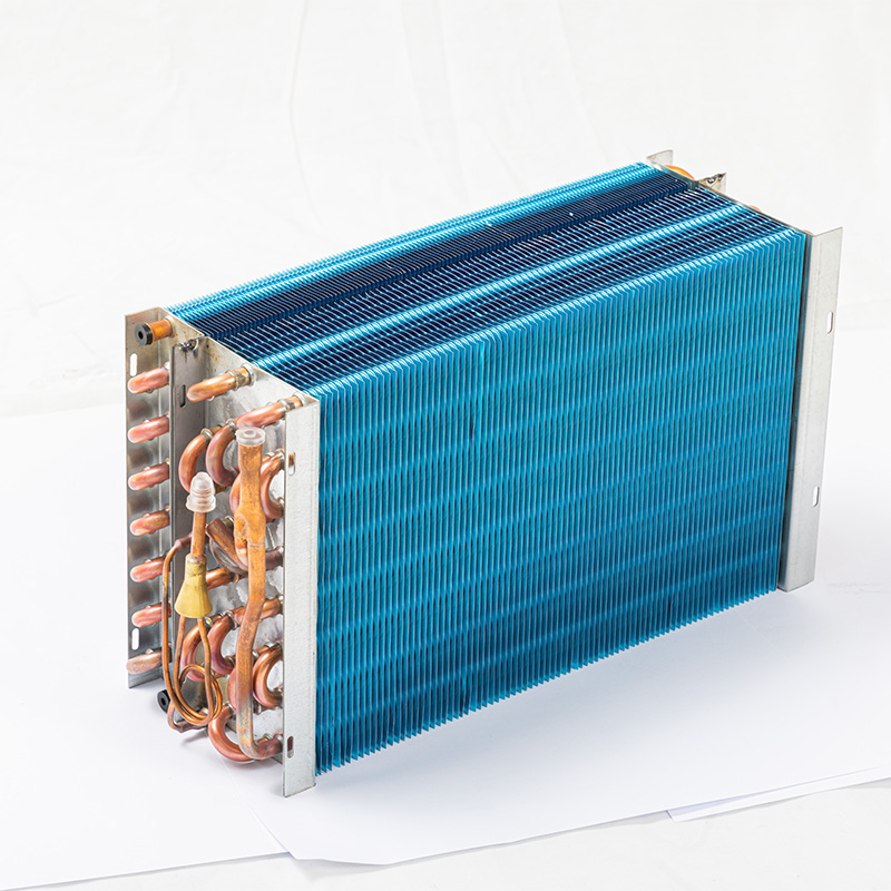 Heat Exchanger With Copper Tube And Hydrophlic Aluminum Fins