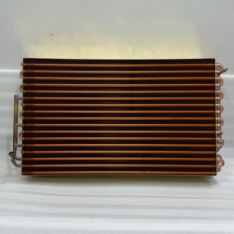 Heat Exchanger With Fin Tube For Air Conditioning all in Copper