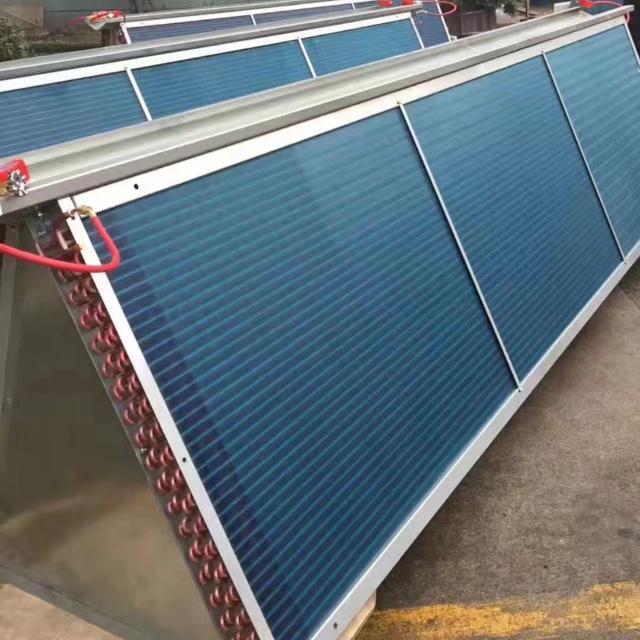 Factory Direct Sales V-Type Copper Tube Aluminum Fin Condenser Coil For Cold System Water Chiller