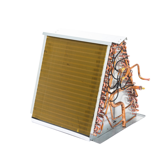 Evaporator With copper tube and golden aluminum fins